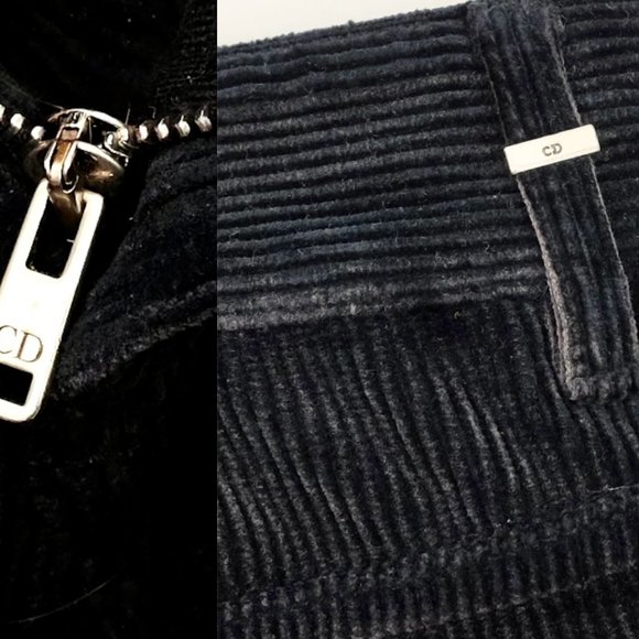 Christian Dior 38 US 6 bar jacket suit pants 2021 navy corduroy blazer - Picture 14 of 16